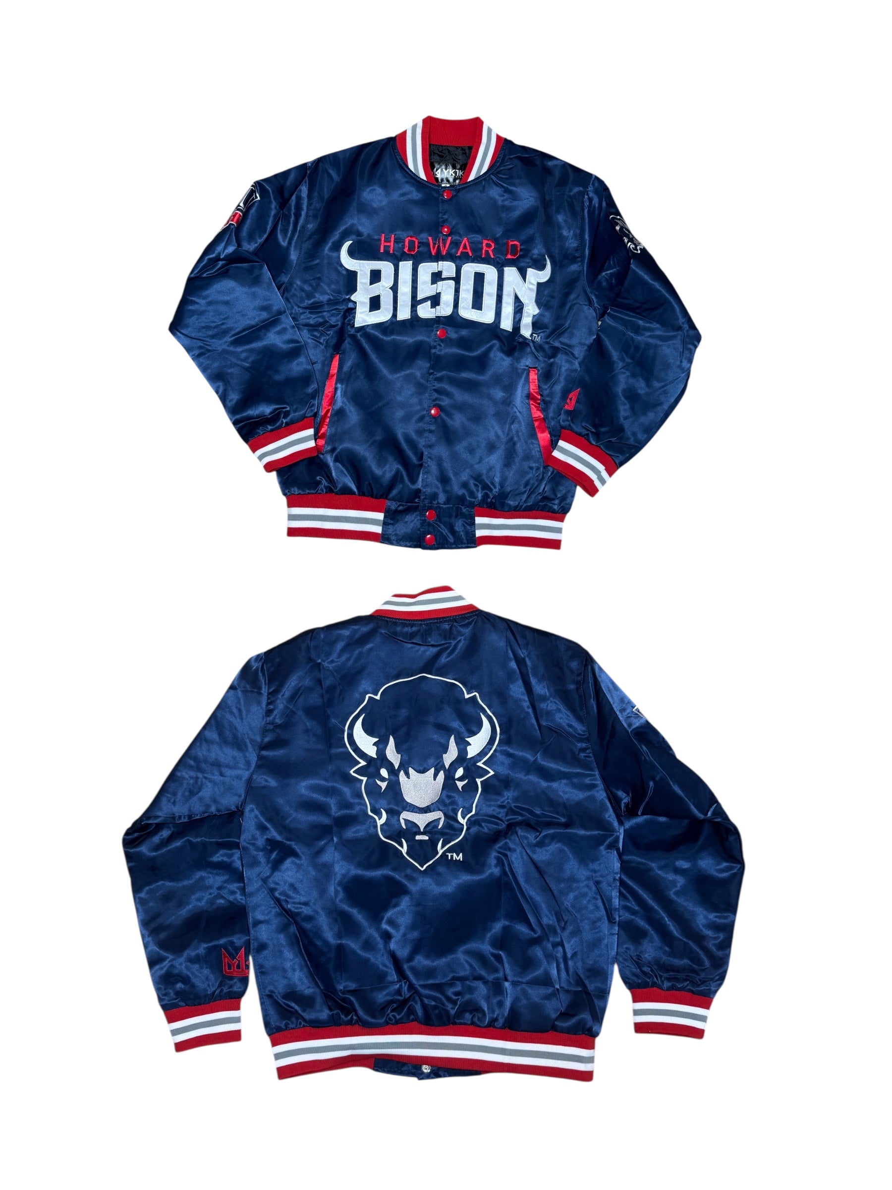 HOWARD YK1K SATIN VARSITY JACKET PRE-ORDER NAVY