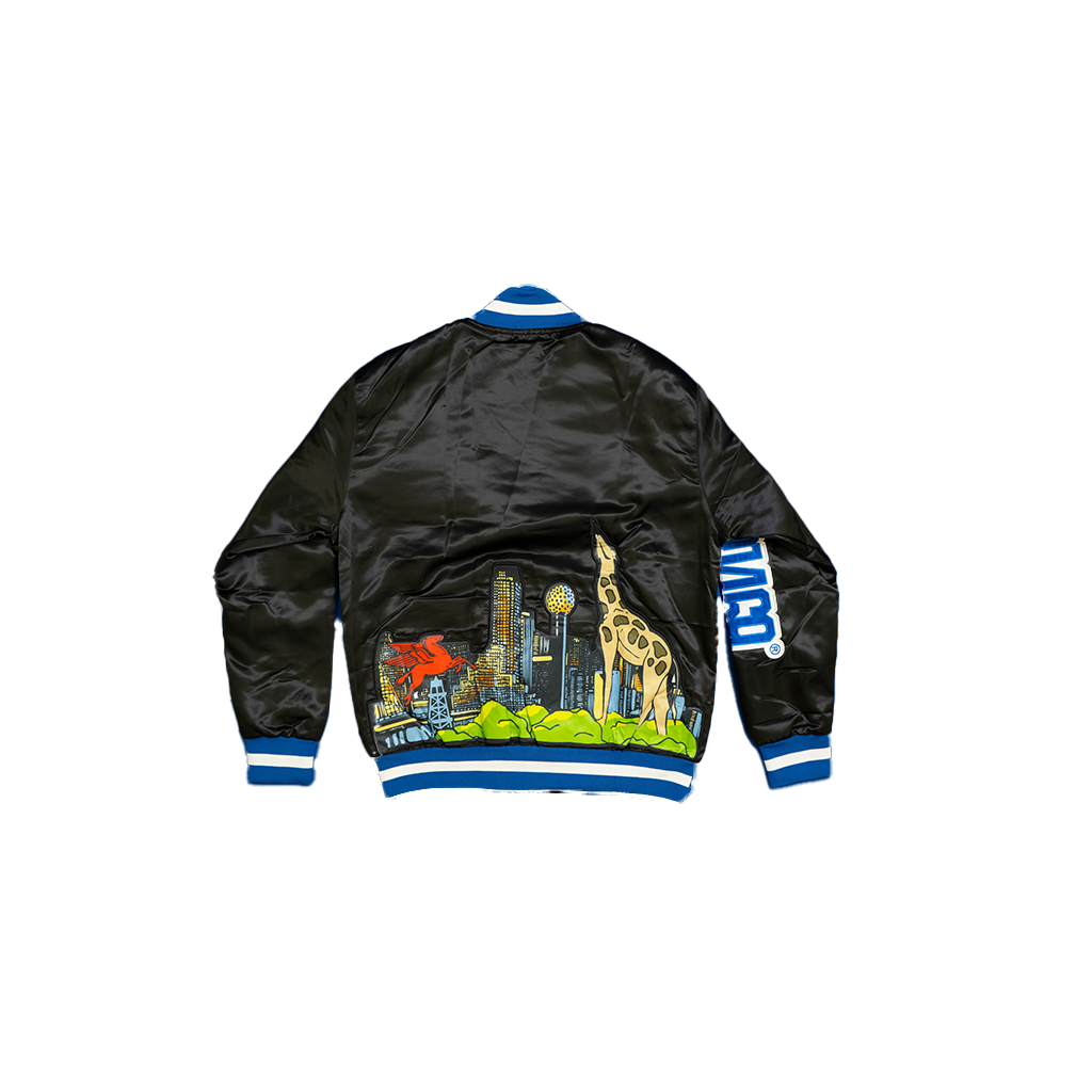 THIS IS DALLAS VARSITY JACKET Black