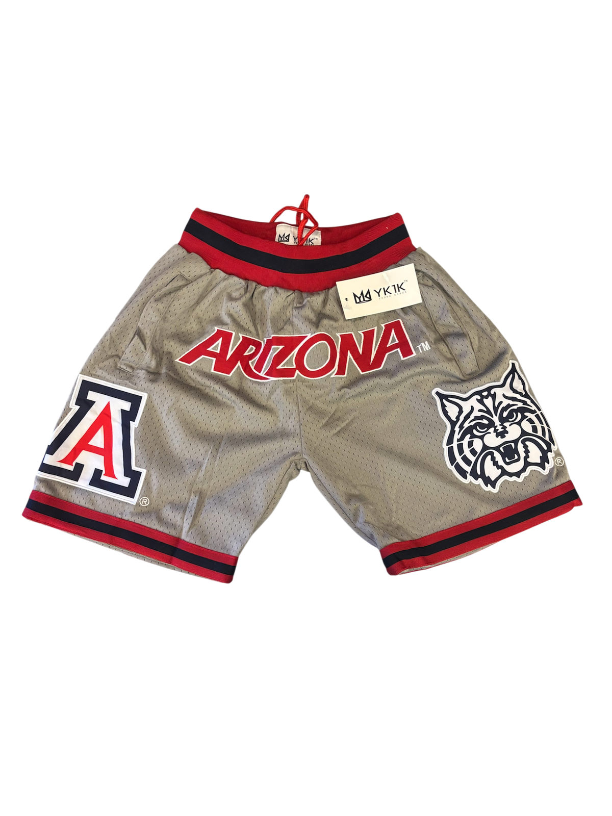 UNIVERSITY OF ARIZONA BASKETBALL SHORTS GRAY