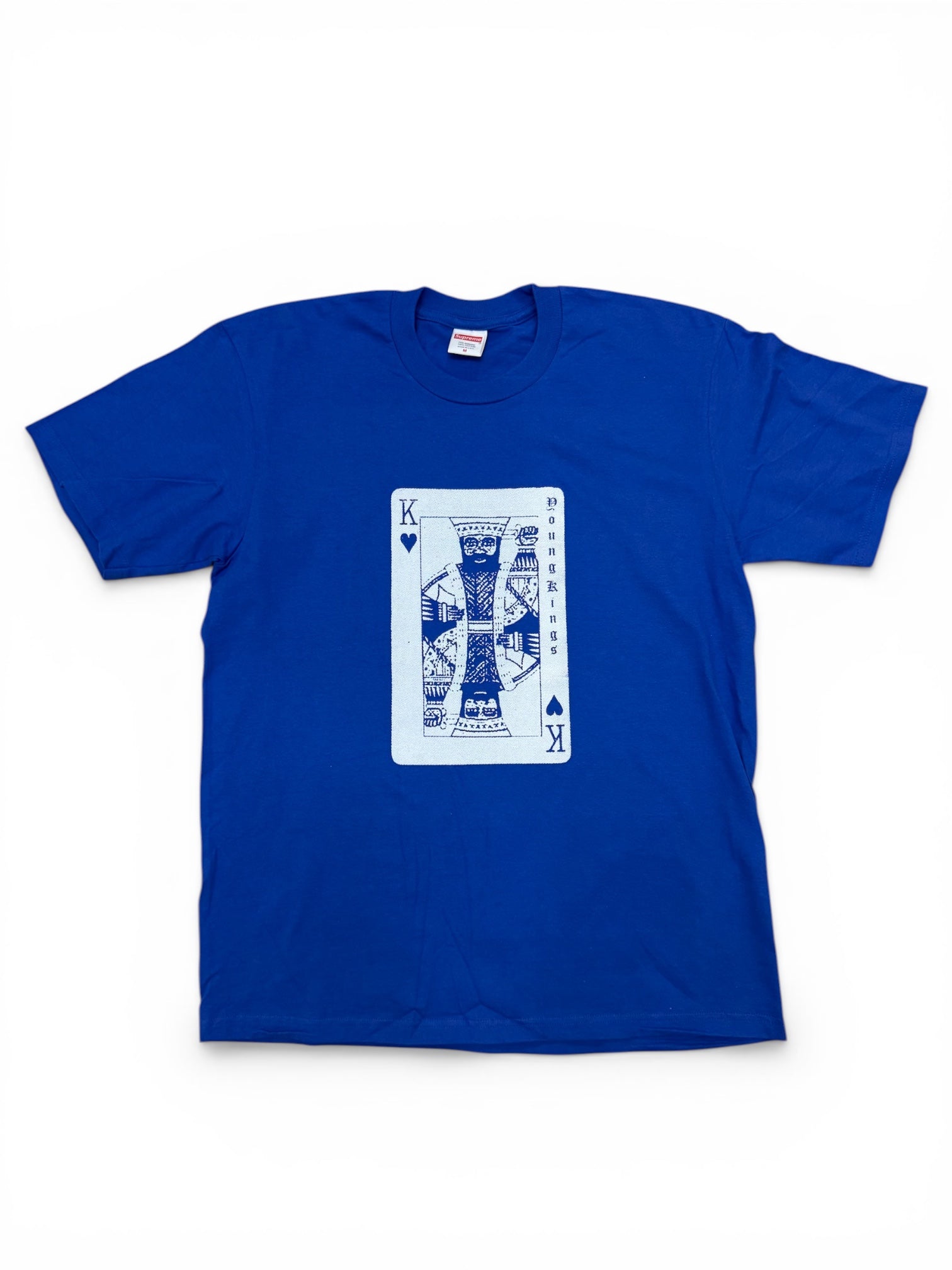 SUPREME YK1K KING OF HEARTS T-SHIRT ROYAL BLUE