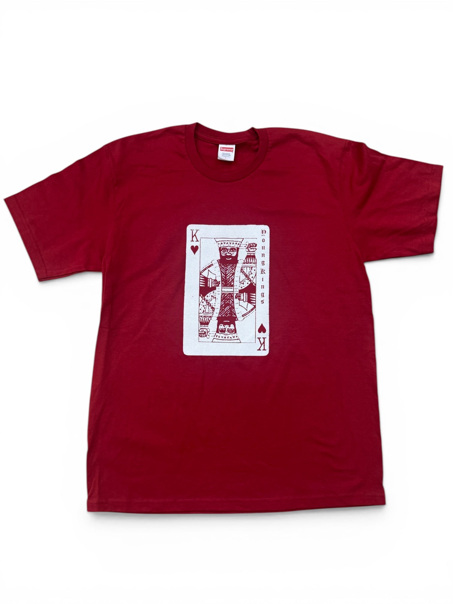 SUPREME YK1K KING OF HEARTS T-SHIRT  WINE