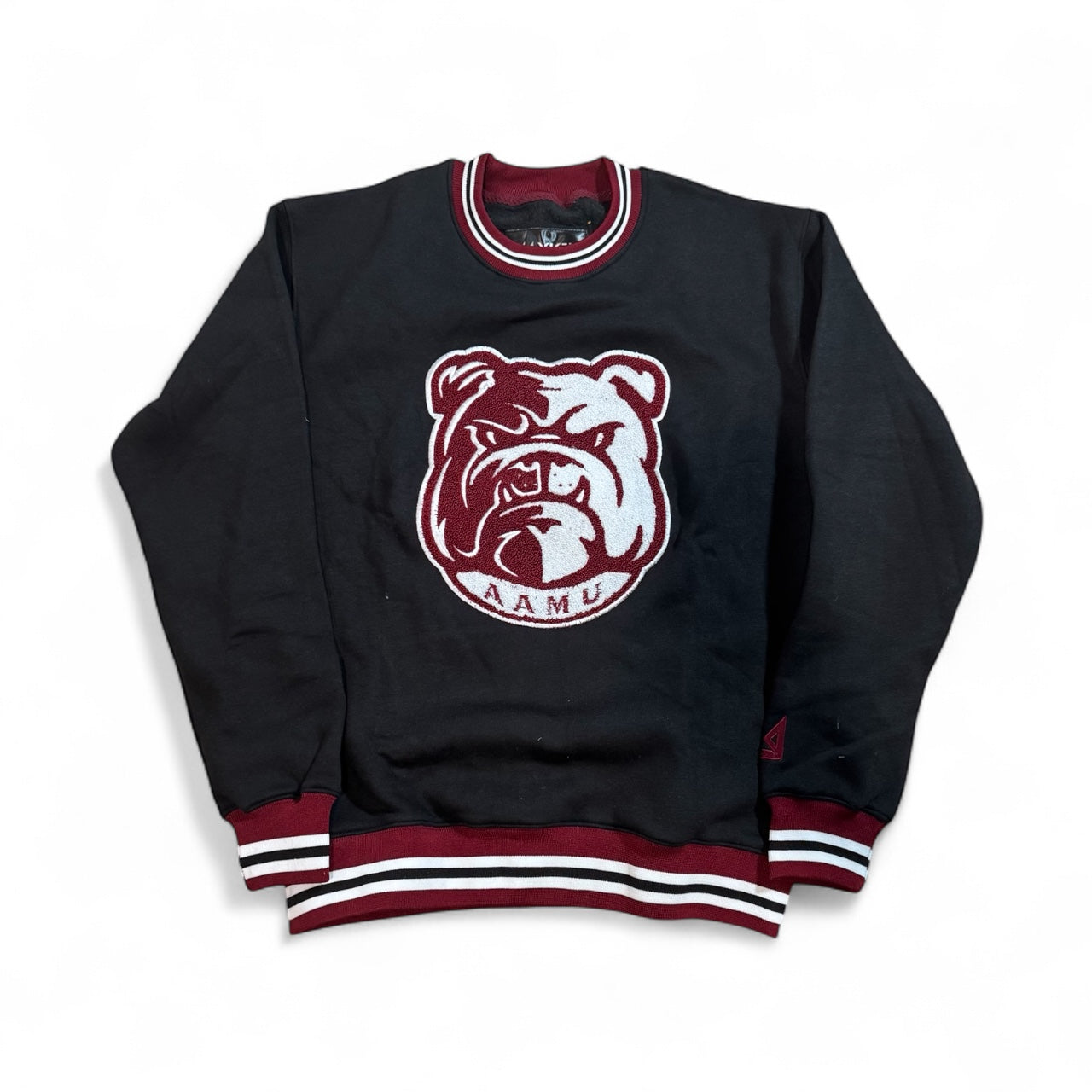 ALABAMA A&M CHENILLE embroidery CREWNECK SWEATHER BLACK