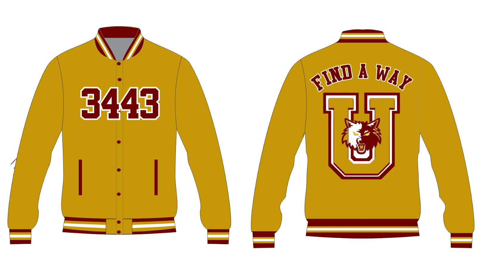 BEAUMONT UNITED YK1K SATIN VARSITY JACKET PRE-ORDER