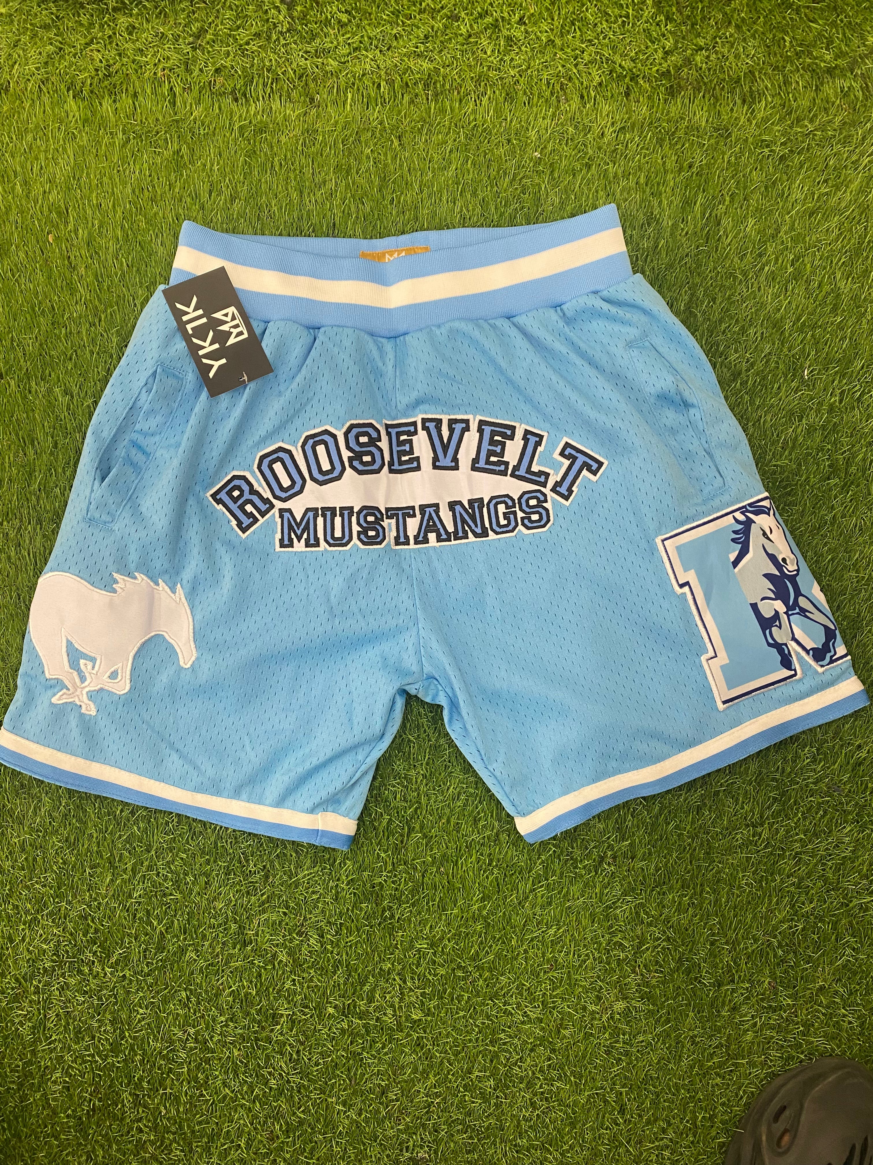 Roosevelt Mustangs BASKETBALL SHORTS COLUMBIA  BLUE 2024