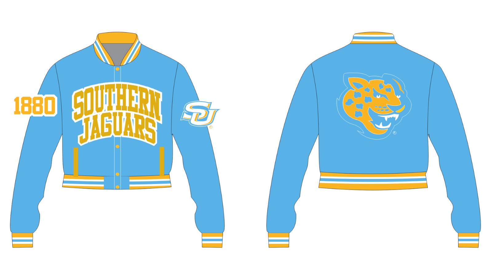 SOUTHERN YK1K SATIN VARSITY JACKET PRE-ORDER CROPPED