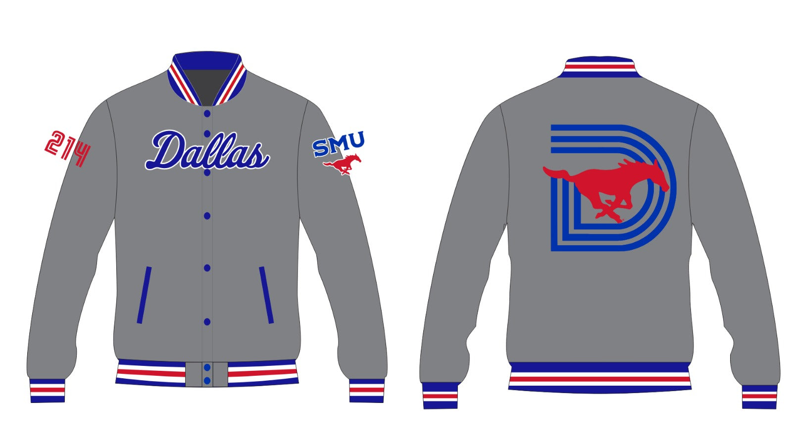 Smu/ YK1K SATIN VARSITY JACKET GREY PRE ORDER