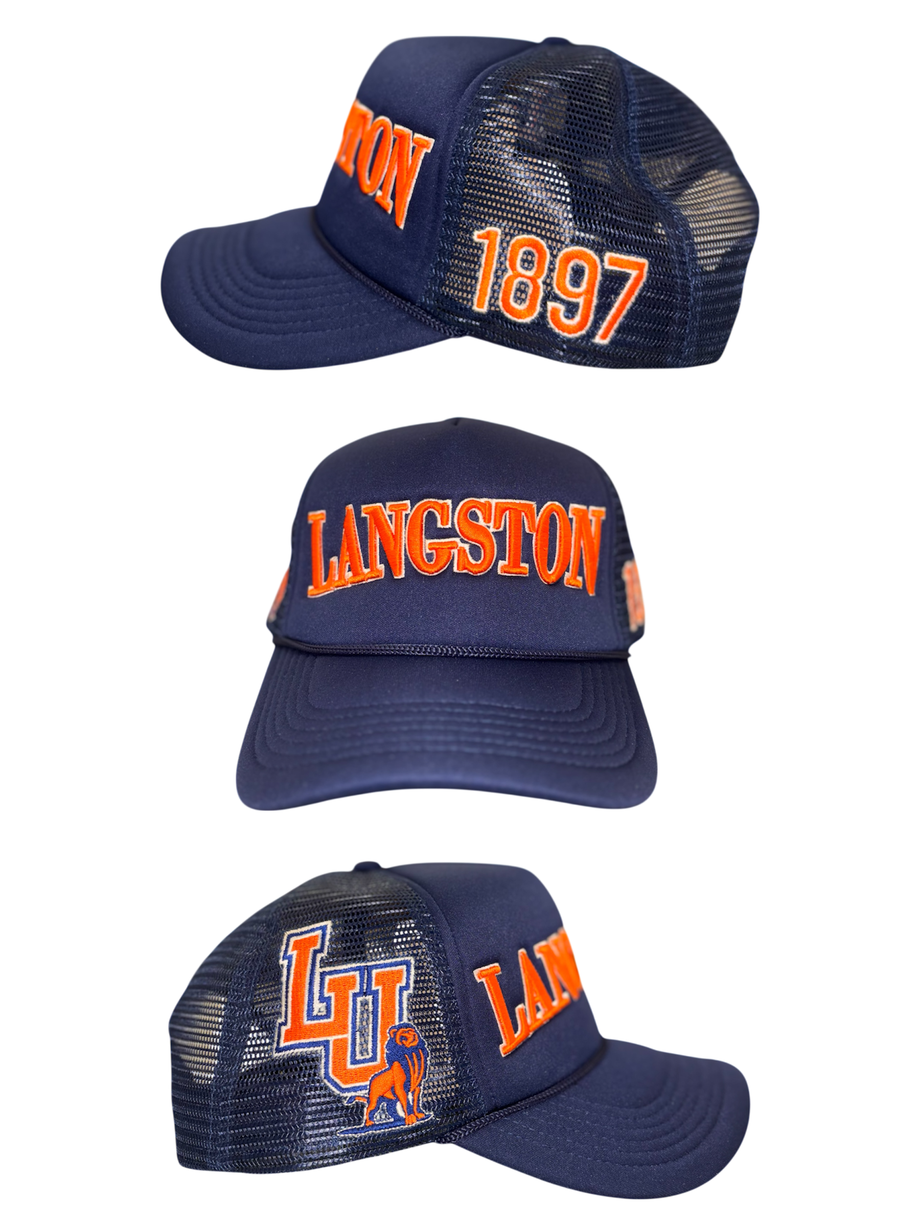 LANGSTON NAVY TRUCKER HAT