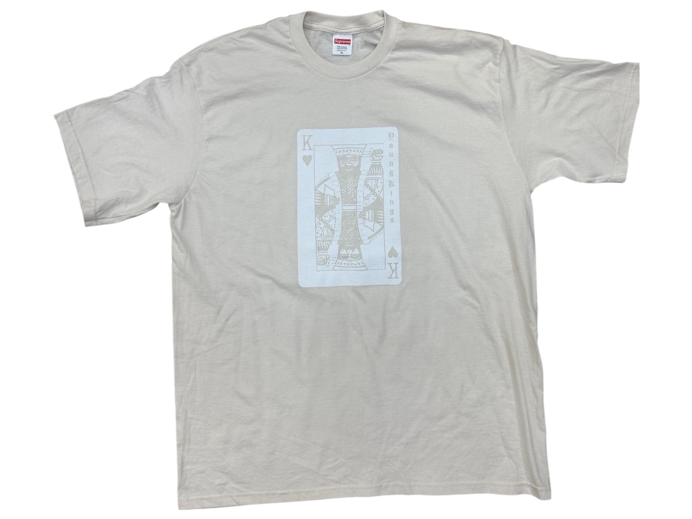 SUPREME YK1K KING OF HEARTS T-SHIRT CREAM