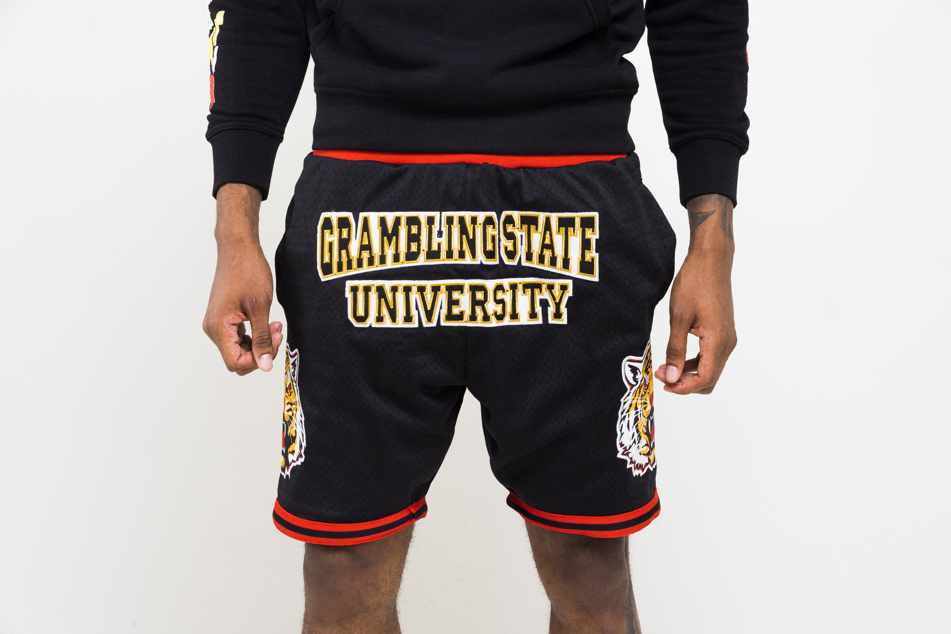 GRAMBLING STATE UNIVERSITY Basketball Shorts BLACK PRE-ORDER