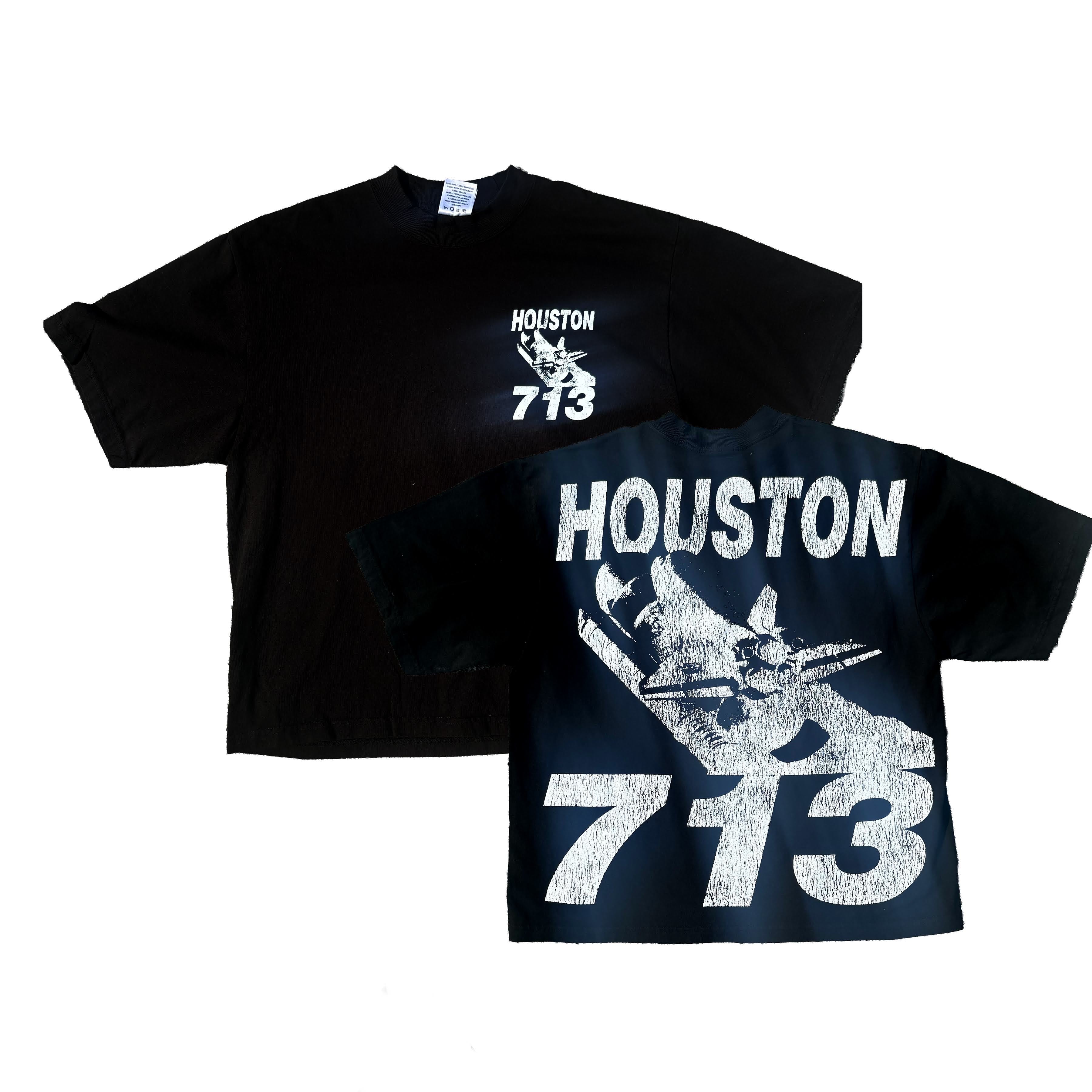 Houston 713 TSHIRT BLACK