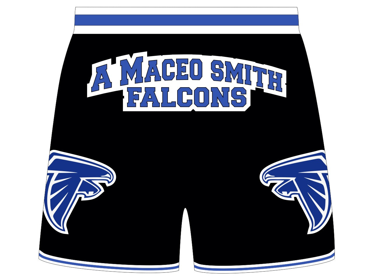 A MACEO SMITH  HIGH SCHOOL BASKETBALL SHORTS- PRE ORDER