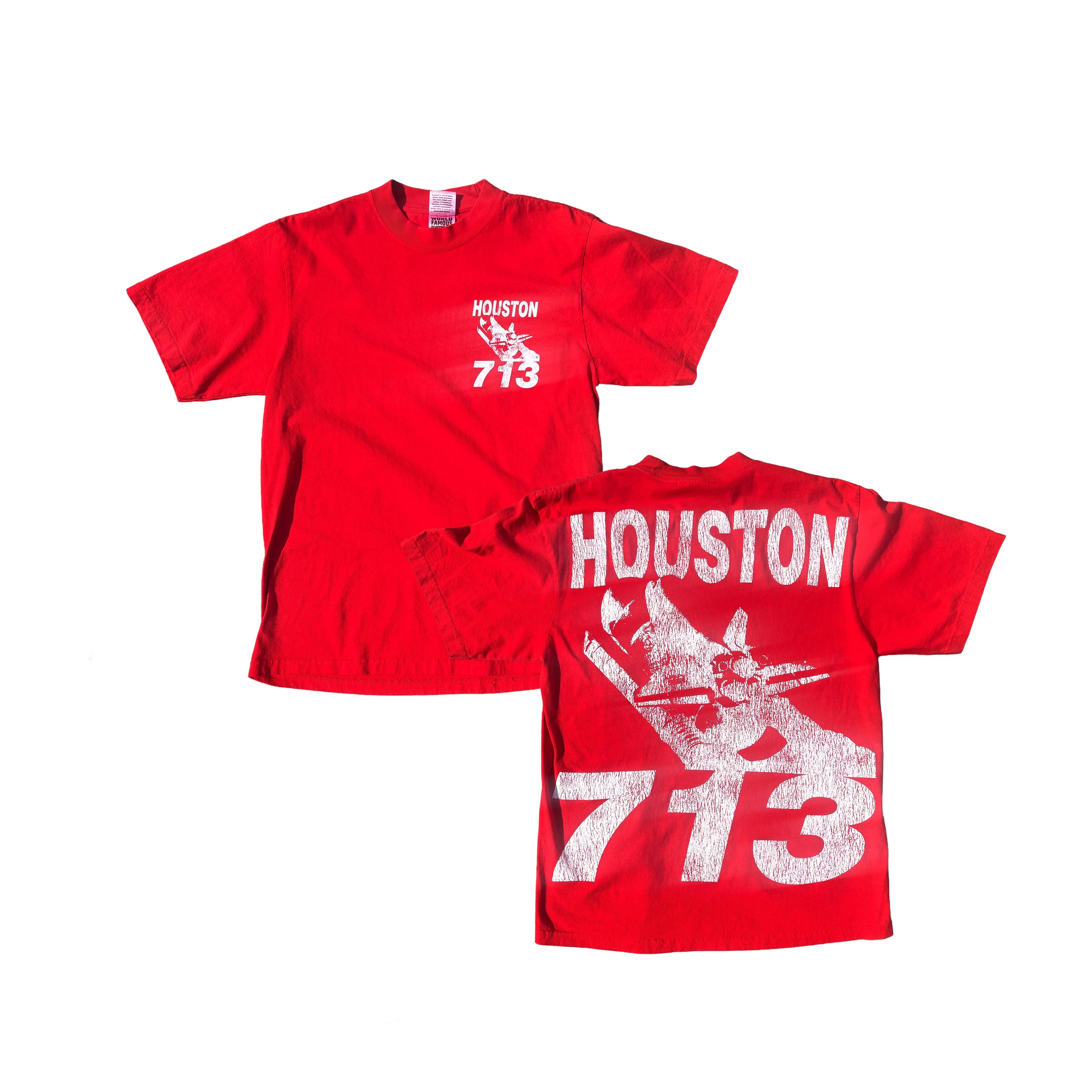Houston 713 TSHIRT RED