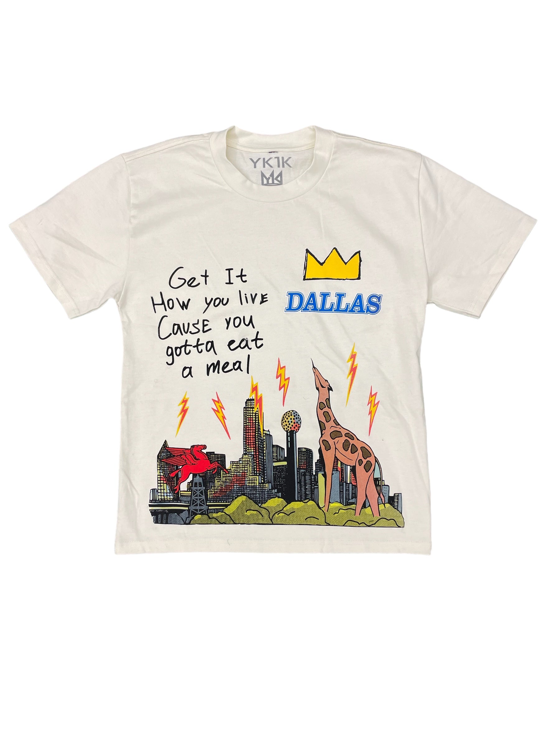 "THIS IS DALLAS " T-shirt CREAM