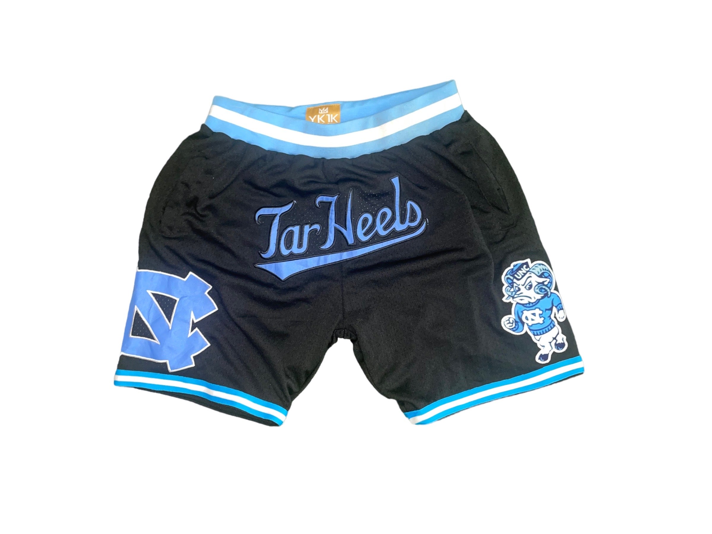 UNIVERSITY OF NORTH CAROLINA TAR HEELS BASKETBALL SHORTS BLACK PRE-ORDER
