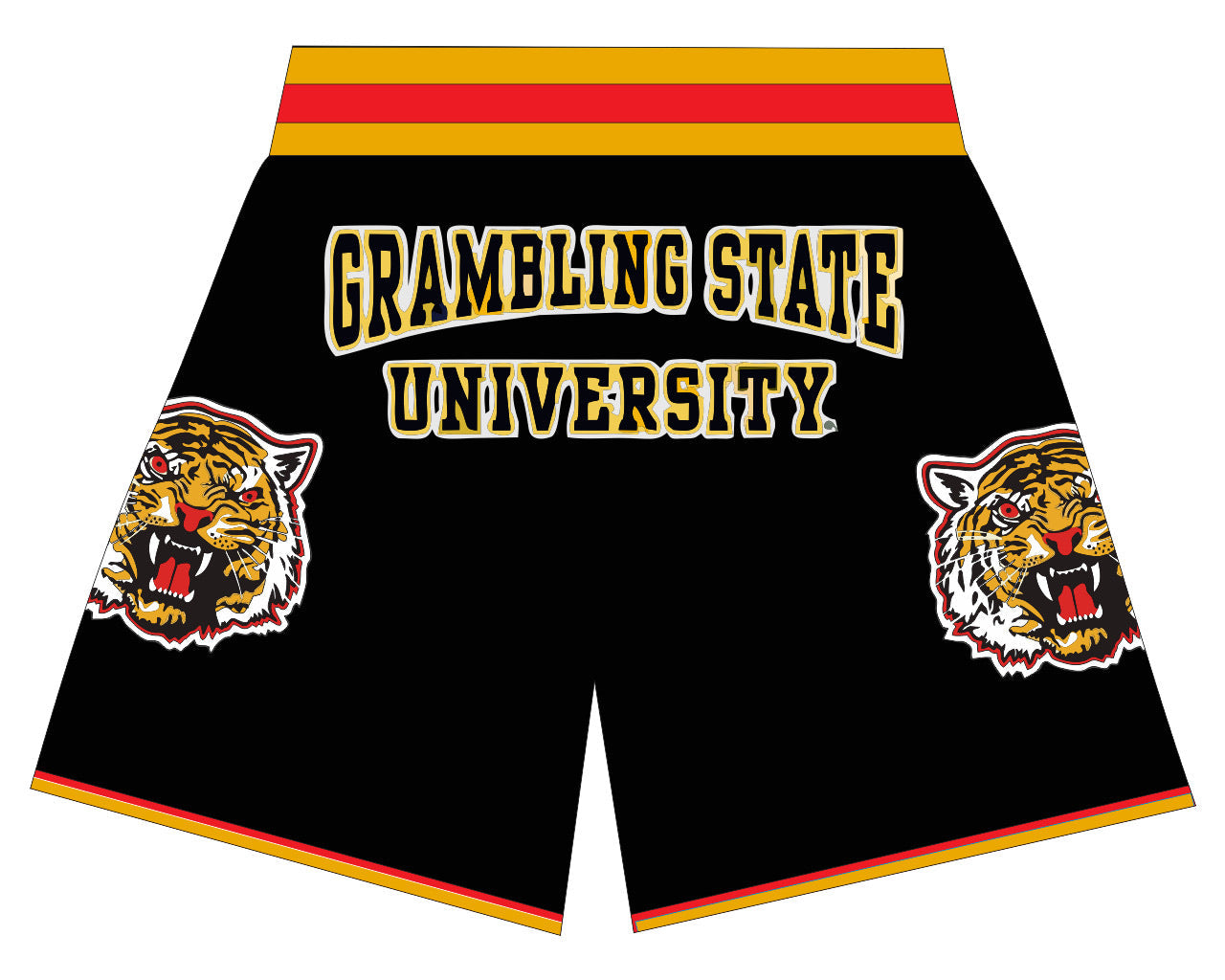 GRAMBLING STATE BASKETBALL SHORTS BLACK CHILDREN PRE-ORDER